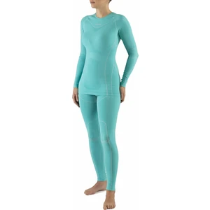 Viking Gaja Bamboo Lady Set Base Layer Blue Turquise M Bielizna termiczna