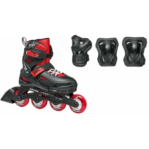 Rollerblade Fury Combo JR Negru/Roșu 36,5-40,5 Patine în linie