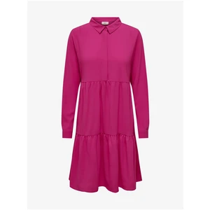 Dark pink women's dress JDY Piper - Women