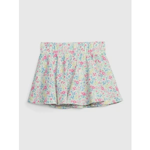 Pink and white girly floral short skirt GAP