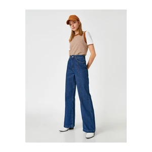 Koton High Waist Wide Leg Jeans - Wide Leg