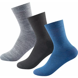 Devold Daily Merino Medium Sock 3 Pack Indigo Mix 36-40 Chaussettes trekking et randonnée