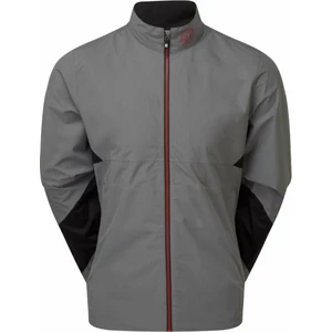 Footjoy HydroLite X Mens Jacket Charcoal/Black/Red L Chaqueta impermeable