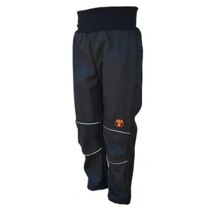 Summer softshell trousers - black-reflective