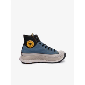 Converse Mens Ankle Sneakers Black and Blue with Suede Details Convers - Men