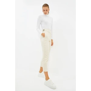 Trendyol Stone High Waist Trousers