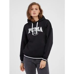 Black Womens Hoodie Puma Squad - Women