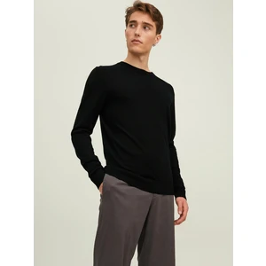 Black Mens Wool Sweater Jack & Jones Mark - Men