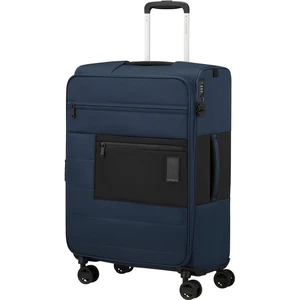 Samsonite Látkový cestovní kufr Vaycay M EXP 68/74 l - tmavě modrá