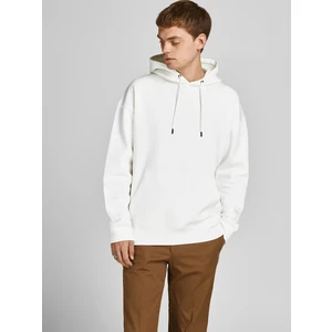 White Mens Basic Hoodie Jack & Jones Star - Men