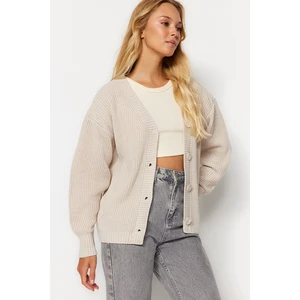 Trendyol Stone Basic Knitwear Cardigan