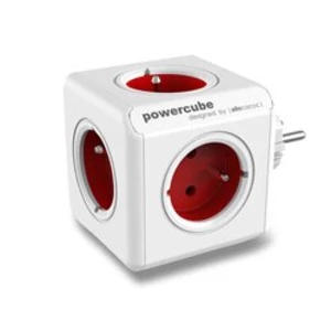 Zásuvka PowerCube ORIGINAL, Red, 5-ti rozbočka