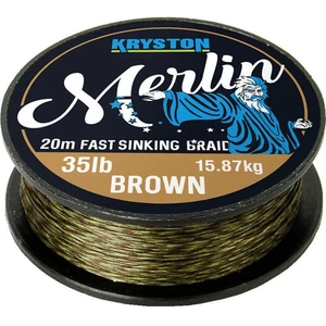 Kryston náväzcová šnúrka merlin fast sinking braid piesková-nosnosť 25 lb
