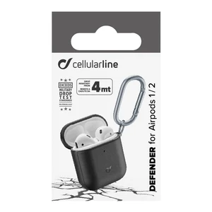 Púzdro CellularLine Defender pro Apple AirPods (2018/2019) čierne...