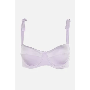 Trendyol Lilac Underwire Tie Detailed Bikini Top