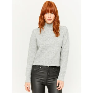 Grey Sweater with Decorative Details TALLY WEiJL - Women