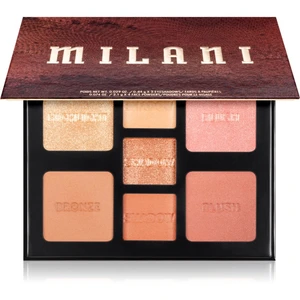 Milani All-Inclusive Eye, Cheek & Face Palette paletka pro celou tvář Medium To Deep