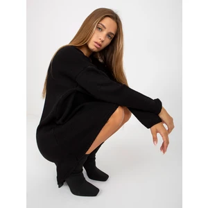 OCH BELLA black oversize sweater with longer back