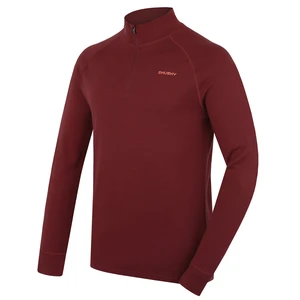 Men's merino sweatshirt HUSKY Aron Zip M bordo