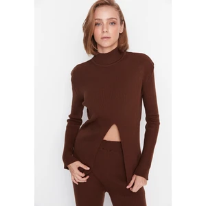 Trendyol Sweater - Brown - Regular fit