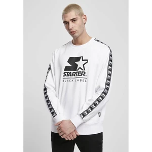 Starter Logo Taped Crewneck White