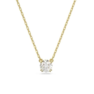 Swarovski Elegantní pozlacený náhrdelník s krystalem Constella 5636703