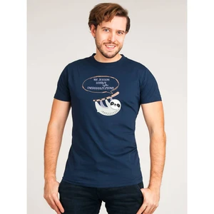 Yoclub Man's Cotton T-shirt PKK-0113F-A110 Navy Blue