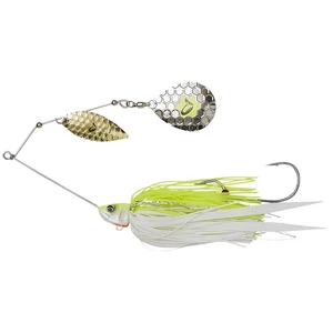 Savage gear blyskáč da bush spinnerbait sinking yellow white silver - 21 cm 55 g