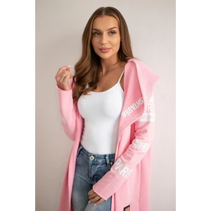 Coatee with subtitles light pink