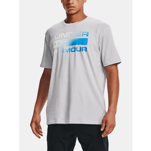 Under Armour TEAM ISSUE WORDMARK SS Pánské triko 1329582-015 Halo Gray L