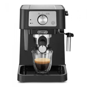 Espresso DeLonghi Stilosa EC 260.BK čierne... Tlak 15 barů, sítka na 1 nebo 2 šálky a E.S.E. Pody, nerezová tryska na pěnění mléka.