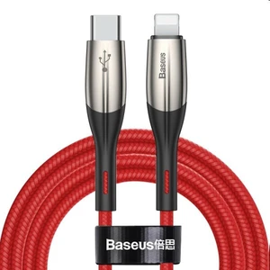 Baseus Horizontal Data Cable USB-C/Lightning 1m, červený