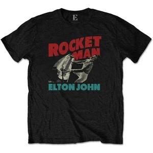 Elton John T-Shirt Rocketman Piano Grafik-Schwarz M