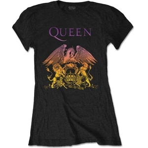 Queen T-Shirt Gradient Crest Black-Graphic M