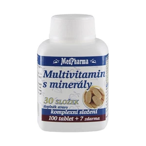 MedPharma Multivitamín s minerálmi 30 zložiek 100+7tbl zadarmo