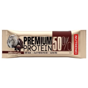 Nutrend Premium Protein 50 Bar 50 g variant: cookies & cream