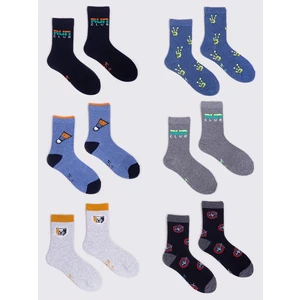 Yoclub Kids's 6Pack Children's Socks SKA-0006C-AA00-008