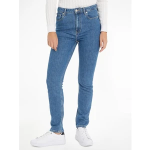 Blue Womens Slim Fit Jeans Tommy Hilfiger - Women