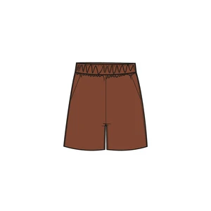 WOMEN'S SHORTS L-SH-4013 BROWN