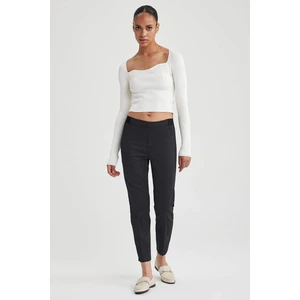 DEFACTO Cigarette Fit Satin Pants