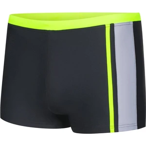 AQUA SPEED Kids's Swimming Shorts Max Black/Grey/Yellow Pattern 138