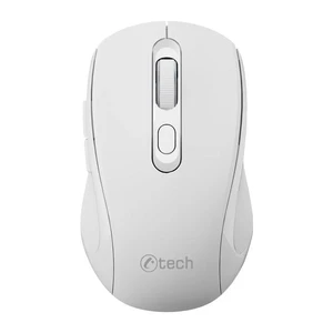 C-TECH WLM-12WH/Ergonomická/Optická/Pro praváky/Bezdrátová USB + Bluetooth/Bílá