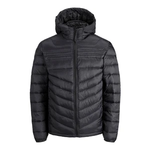 Jack&Jones PLUS Pánská bunda JJEHERO 12214531 Black 6XL