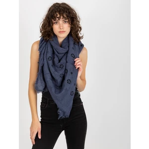 Women's scarf with print - blue