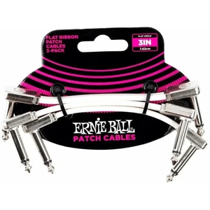 Ernie Ball P06384 Biela 7,5 cm Zalomený - Zalomený