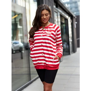 Sweatshirt red and white By o la la cxp1119.red/white