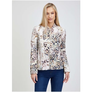 White Women's Lightweight Patterned Jacket Guess Vera - Women