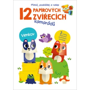 12 papírových zvířecích kamarádů Venkov