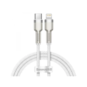 Kábel Baseus Cafule USB-C/Lightning PD 20W, 1m (CATLJK-A02) biely USB-C/Lightening kábel • dĺžka 1 m • odolný kábel • kompatibilný pre smartfóny, iPho