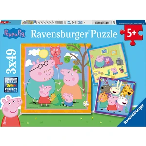 Ravensburger puzzle Prasiatko Peppa 3 x 49 dielikov